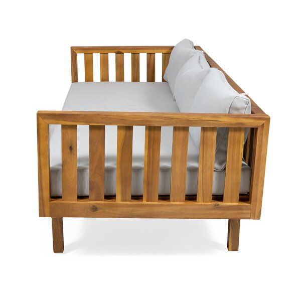  Wide Outdoor Patio Daybed with Cushions thumbnail 4