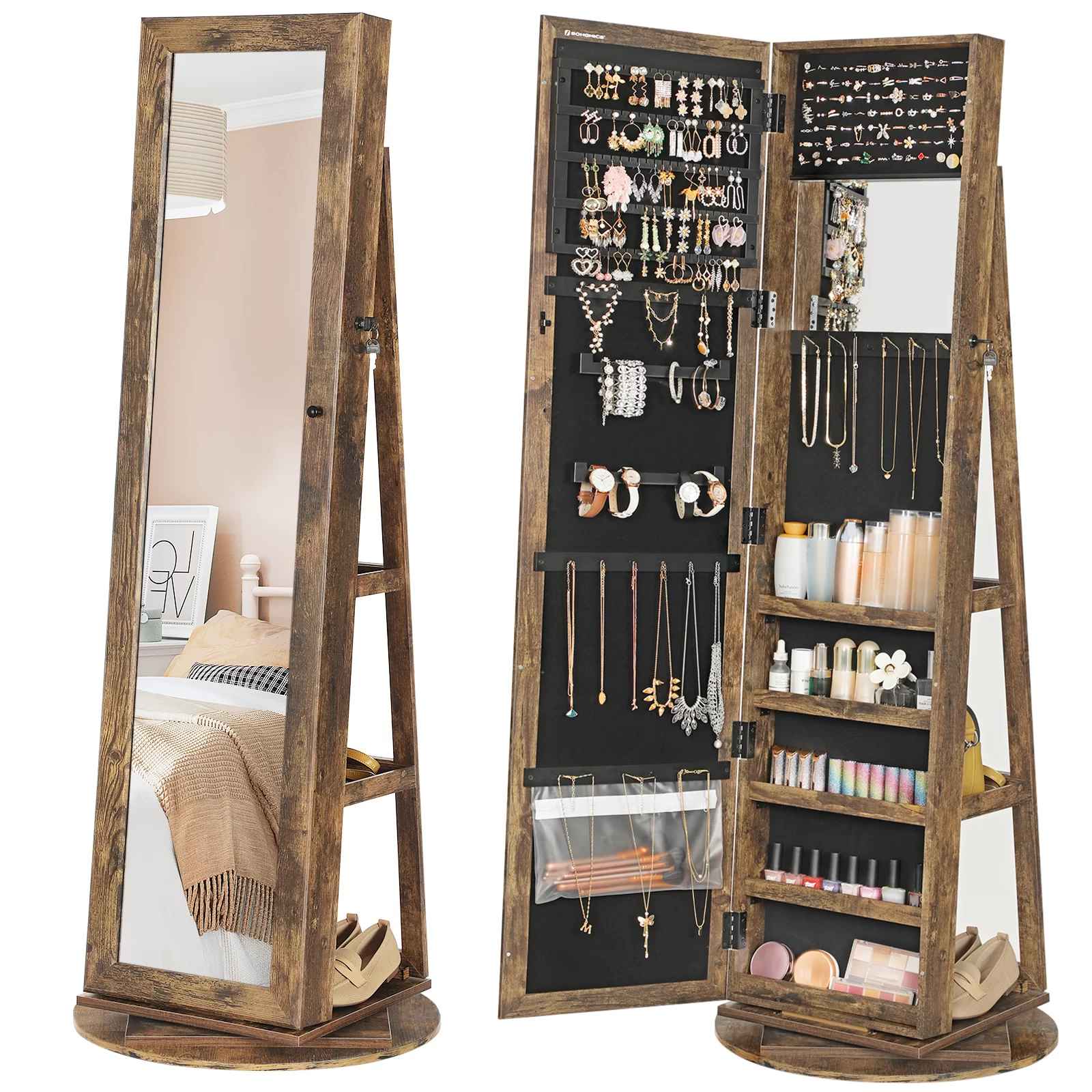 Quakertown Jewelry Armoire with Mirror thumbnail 3