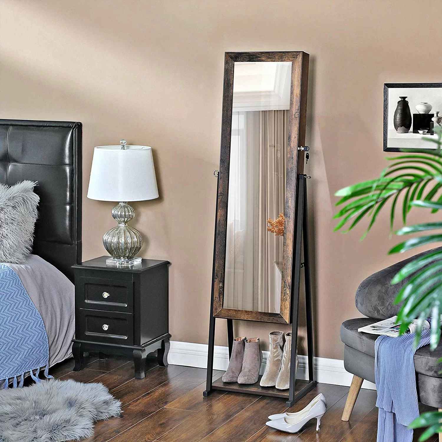 Poteet Jewelry Armoire with Mirror thumbnail 2