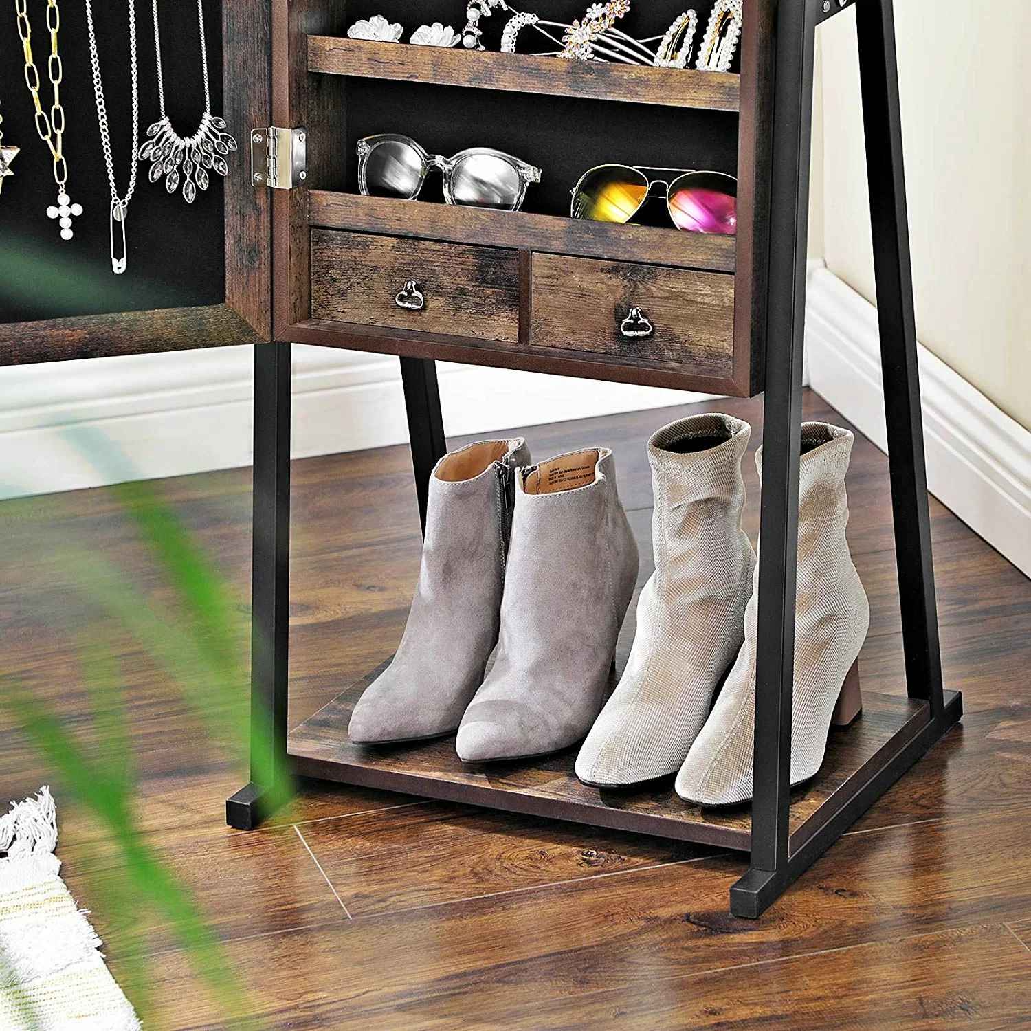 Poteet Jewelry Armoire with Mirror thumbnail 5
