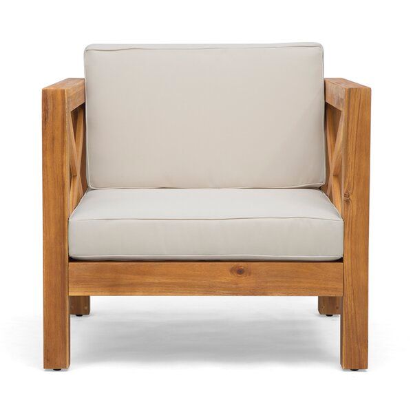 Teak Patio Chair with Cushions thumbnail 3