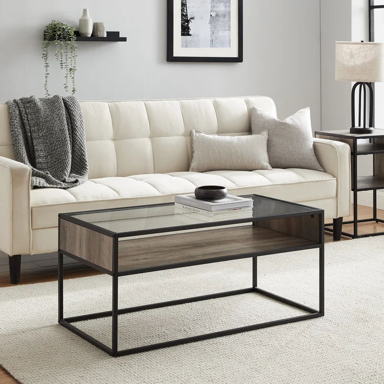 Kilby Frame Coffee Table with Storage thumbnail 2