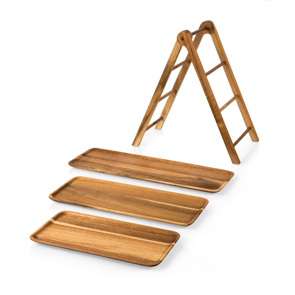 3 Tiered Wooden Server thumbnail 2