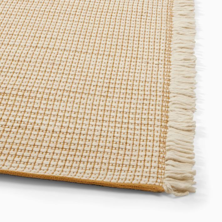 Mini Grid Fringe Rug 5'x8' thumbnail 3