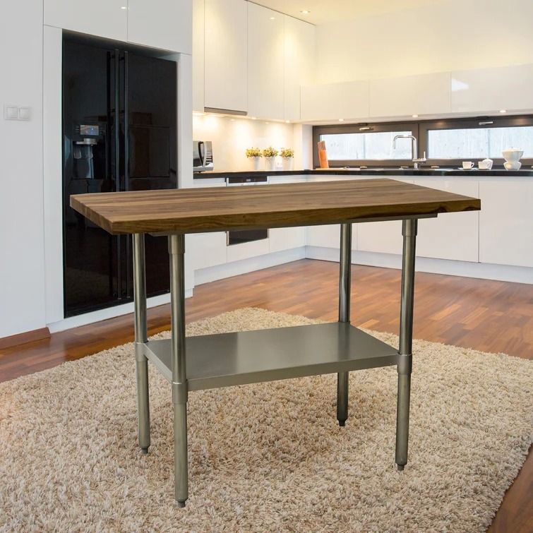 Robles Prep Table with Solid Wood Top thumbnail 2