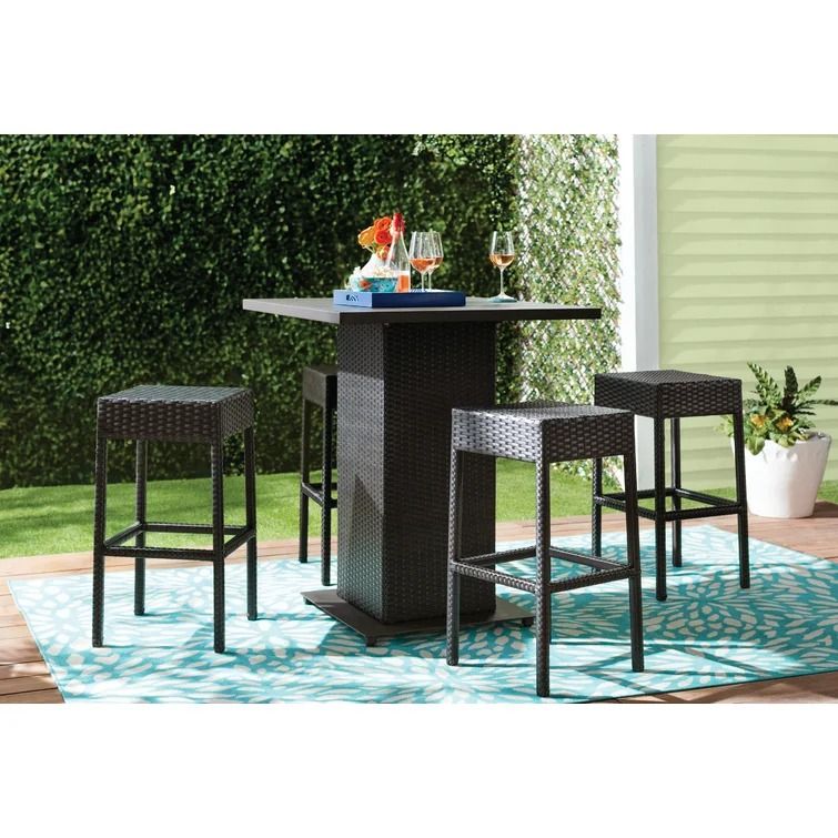 Stratford Square Long Bar Height Dining Set thumbnail 2
