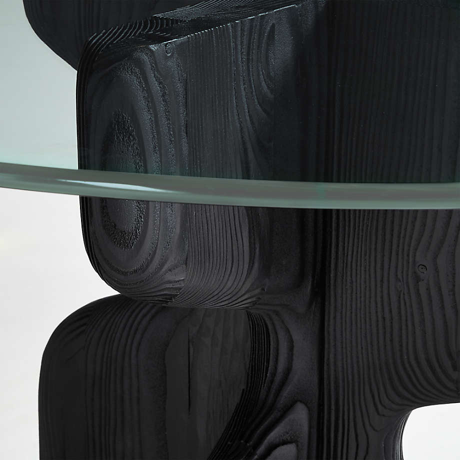 Lechuza Glass Top Round Dining Table thumbnail 5