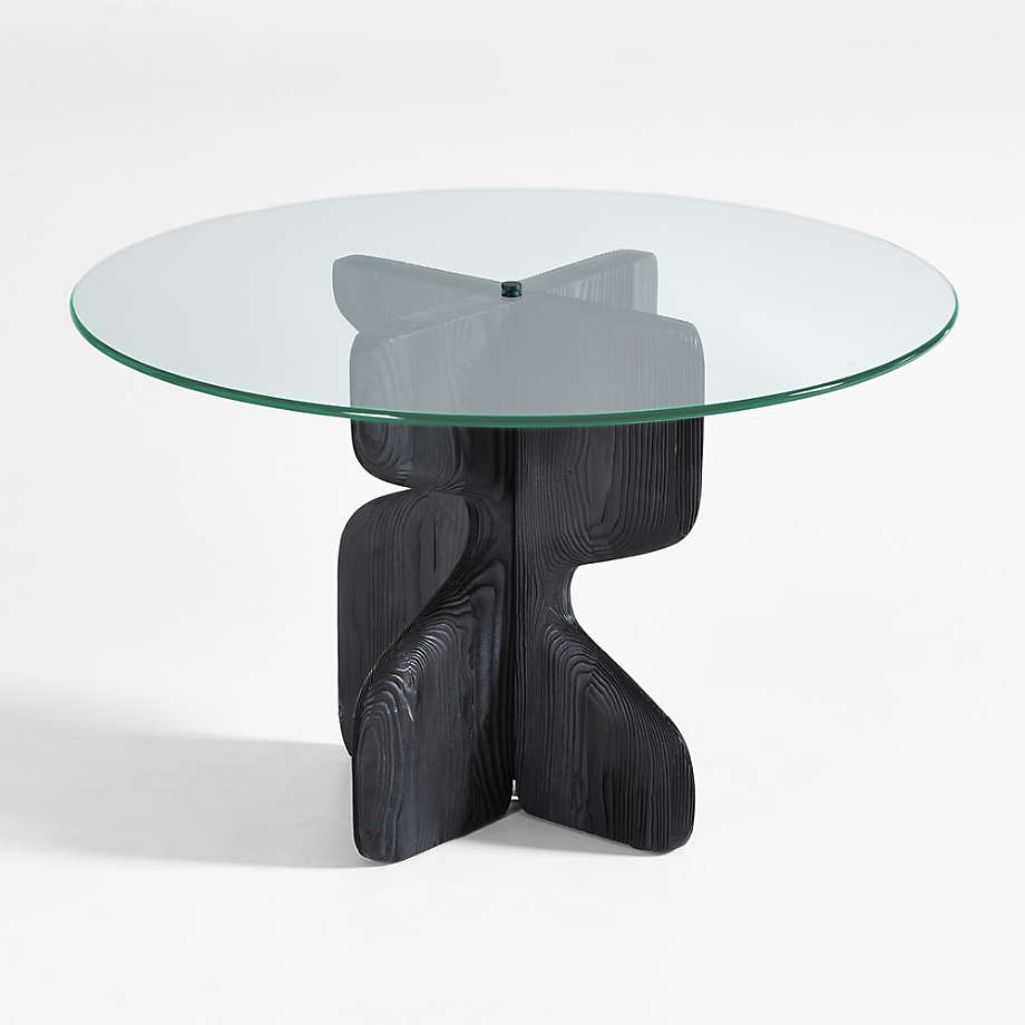 Lechuza Glass Top Round Dining Table thumbnail 4