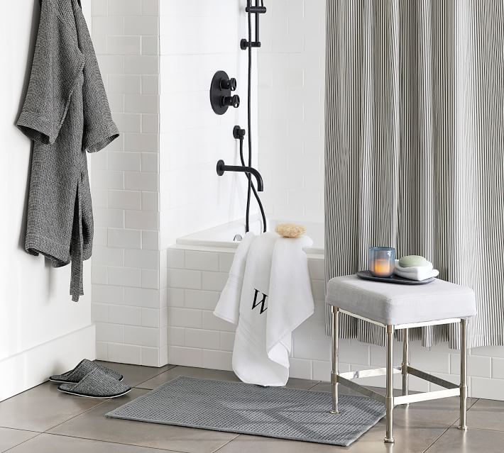 Wheaton Striped Organic Shower Curtain-72" thumbnail 2