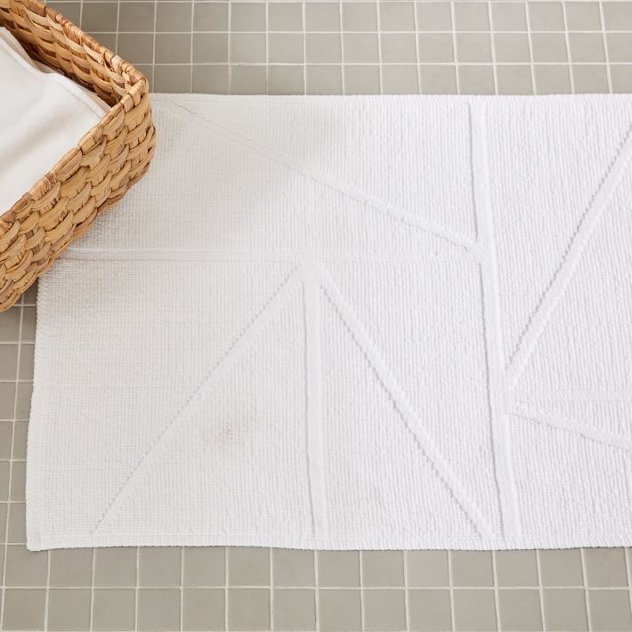 Organic Triangle Sculpted Bath Runner-2'X5' thumbnail 2