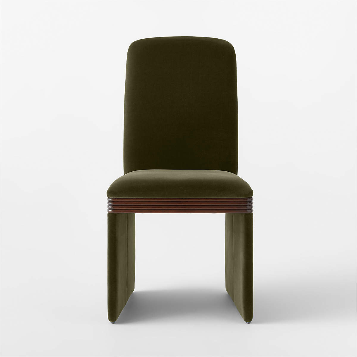 Rhodes Green Upholstered Velvet Dining Chair thumbnail 3