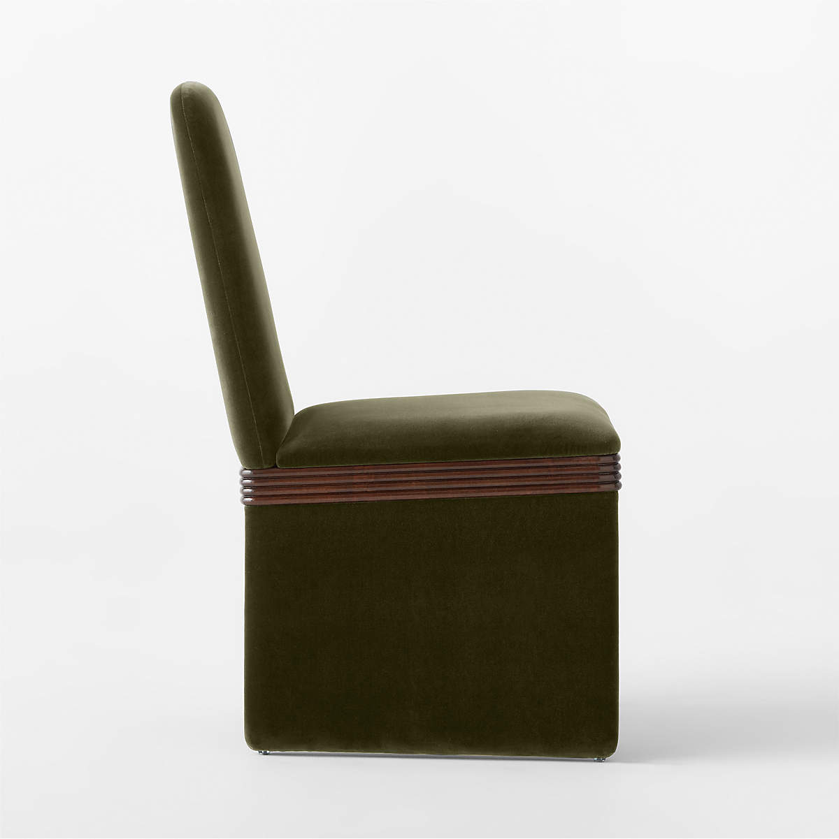 Rhodes Green Upholstered Velvet Dining Chair thumbnail 4