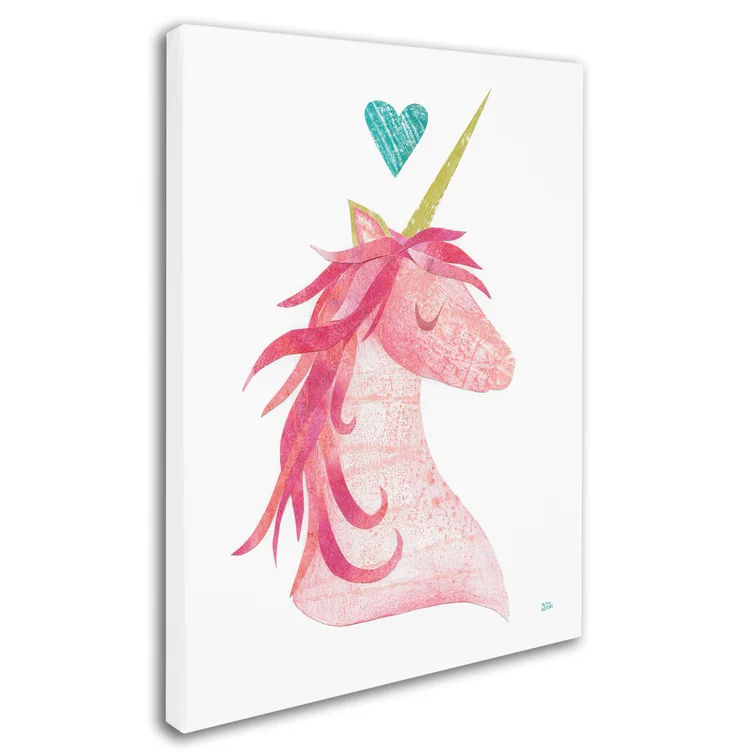 Unicorn Magic Heart Canvas Art No Frame 24"x32" thumbnail 3