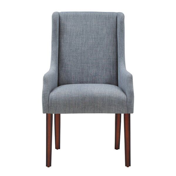 Gaener Wide Linen Wingback Chair thumbnail 3