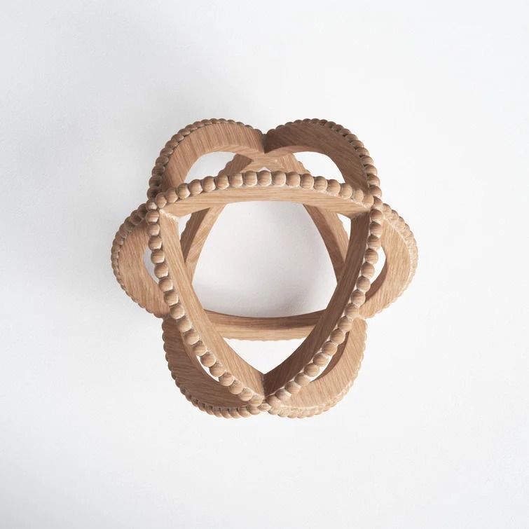 Delaney Decorative Ball Table Accent with Bead Trim thumbnail 4
