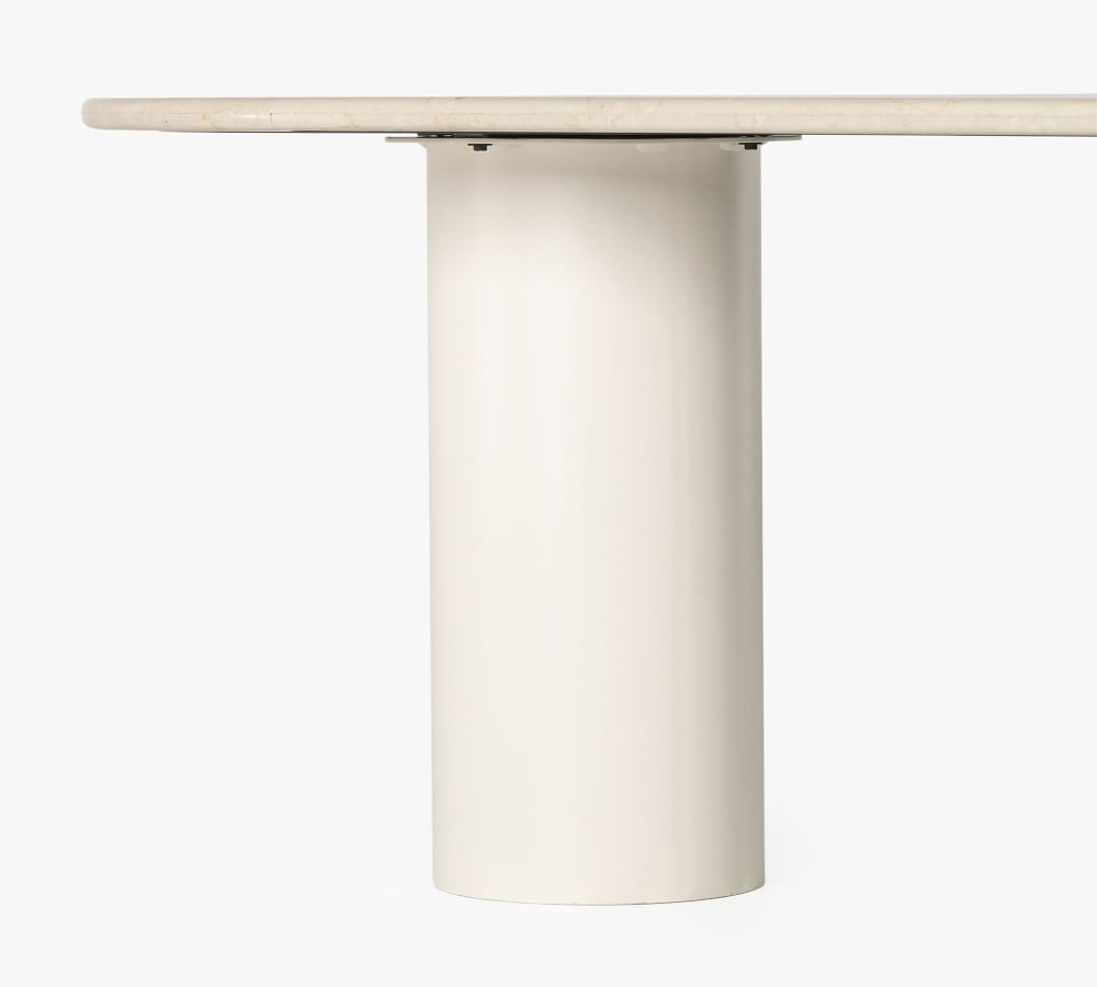 Rockfall Marble Oval Dining Table thumbnail 4