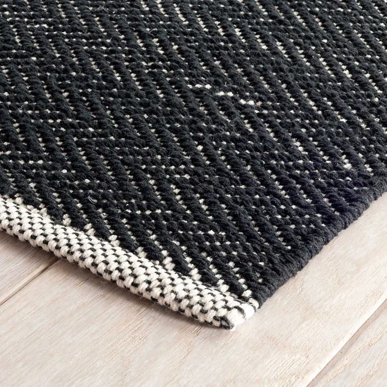 Herringbone Flatweave Geometric Area Rug 29"x216" thumbnail 2