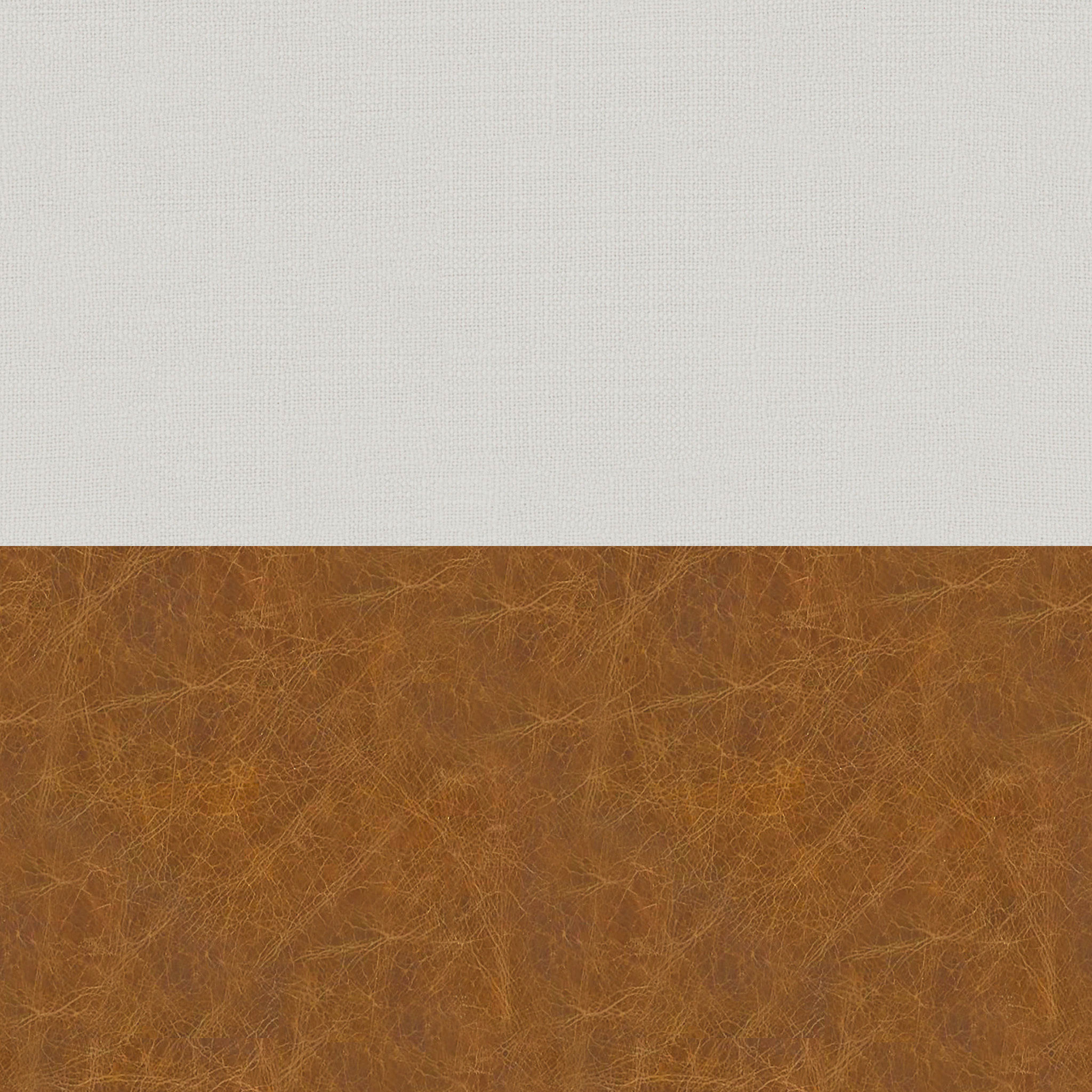 Aleta Leather And Linen Pillow Cover No Insert 20"x20" thumbnail 5
