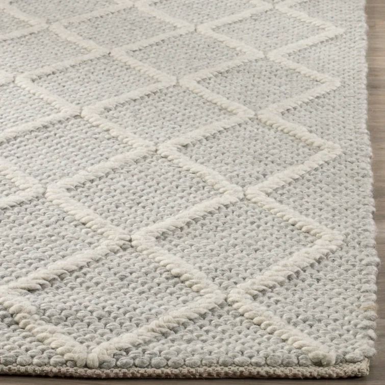 Anyae Geometric Handmade Flatweave Area Rug 6'x9' thumbnail 5