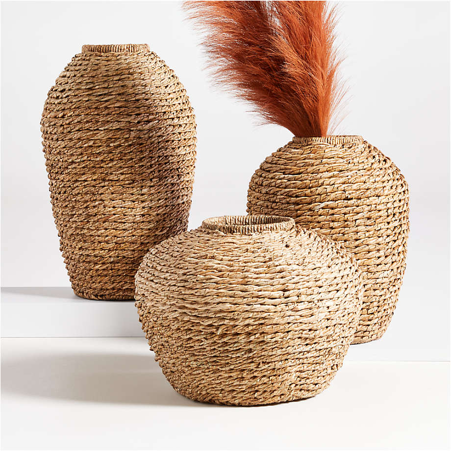 Handwoven Seagrass Vases-Small thumbnail 2