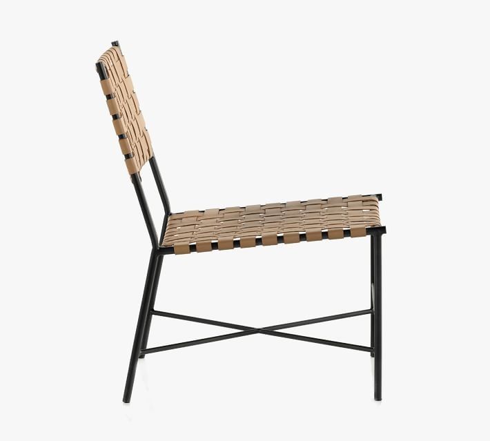 Mila Leather Woven Chair thumbnail 3