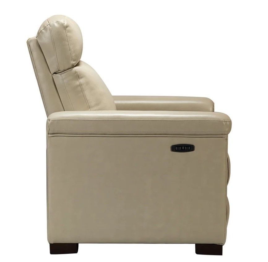 Felipe Wide Genuine Leather Power Standard Recliner thumbnail 3