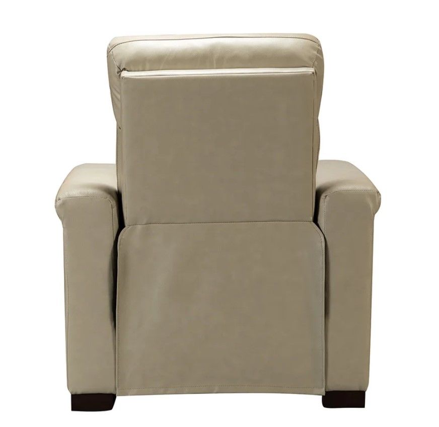 Felipe Wide Genuine Leather Power Standard Recliner thumbnail 4