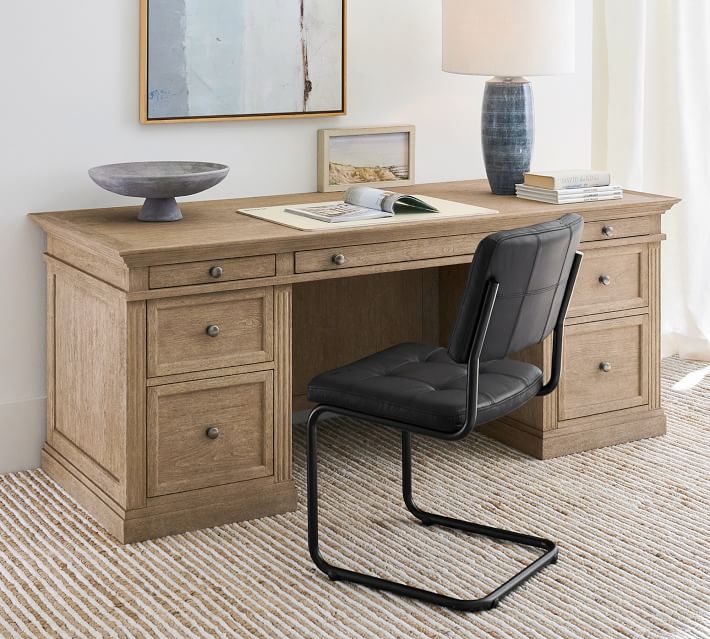 Livingston Executive Desk with Drawers thumbnail 2