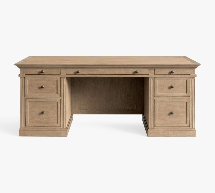Livingston Executive Desk with Drawers thumbnail 3