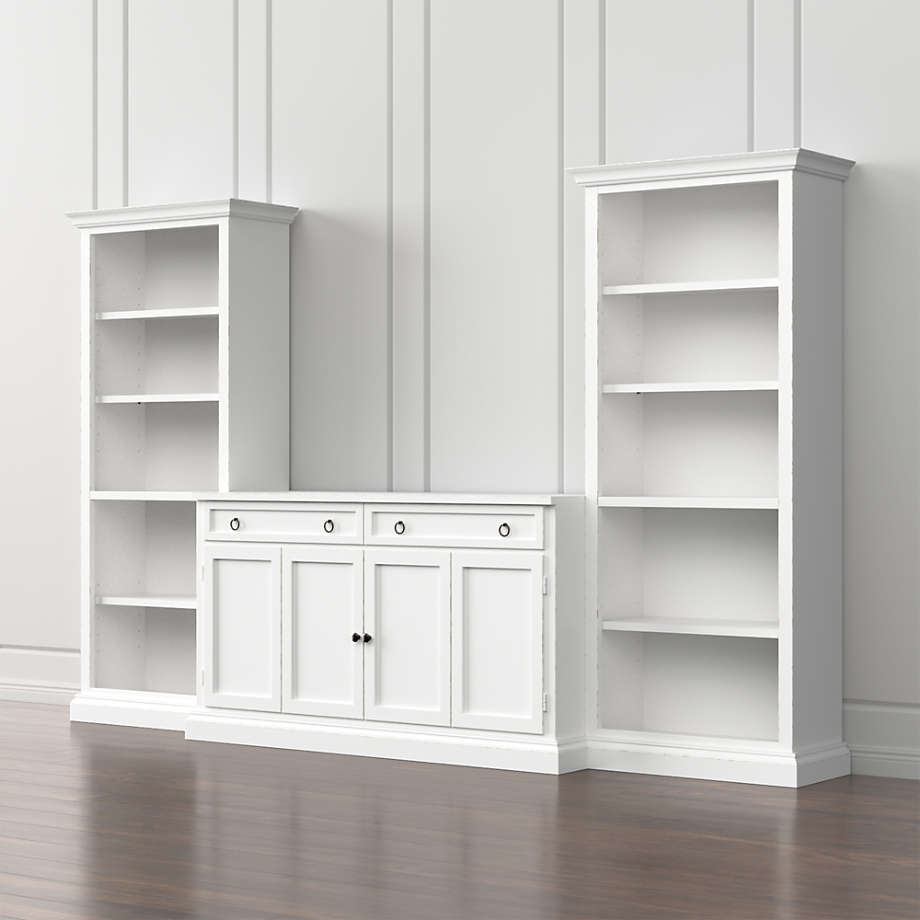 Cameo 3-Piece Modular White Media Entertainment Center thumbnail 2