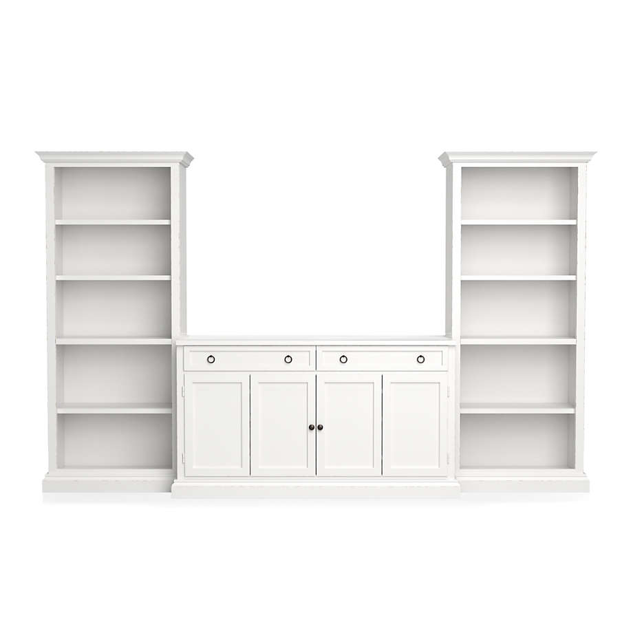Cameo 3-Piece Modular White Media Entertainment Center thumbnail 3