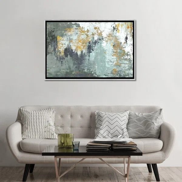 Gold Magic by Patricia Pinto Painting with Frame-48"X32" thumbnail 2