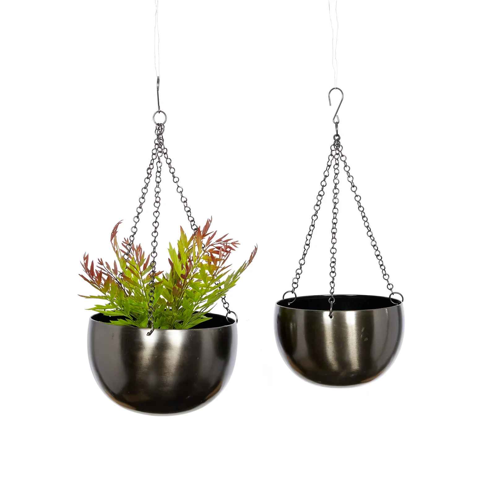 Benally 2 Piece Iron Hanging Planter Set thumbnail 5