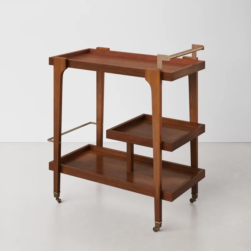 Duron Solid Wood Bar Cart thumbnail 5