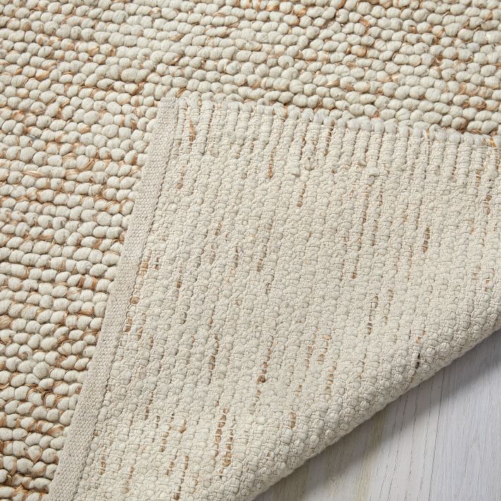 Mini Pebble Jute Wool Rug - 6'x9' thumbnail 3