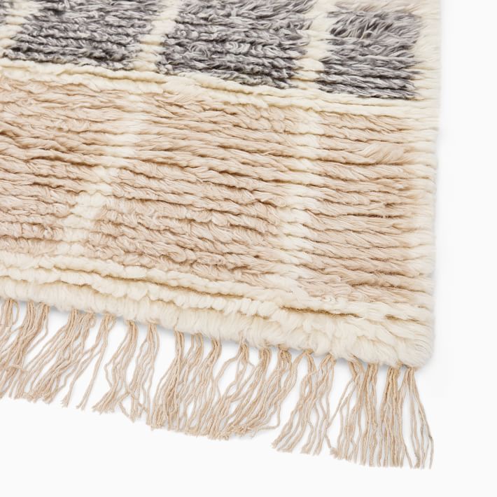 Grid Plaid Shag Rug 6'x9' thumbnail 3