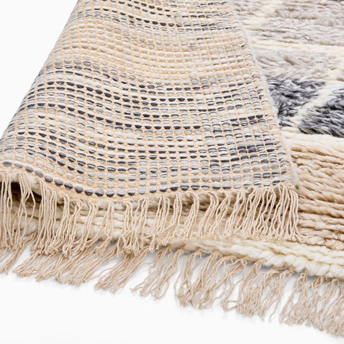 Grid Plaid Shag Rug 6'x9' thumbnail 4