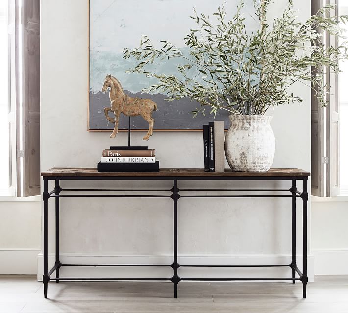 Parquet Reclaimed Wood Console Table thumbnail 3
