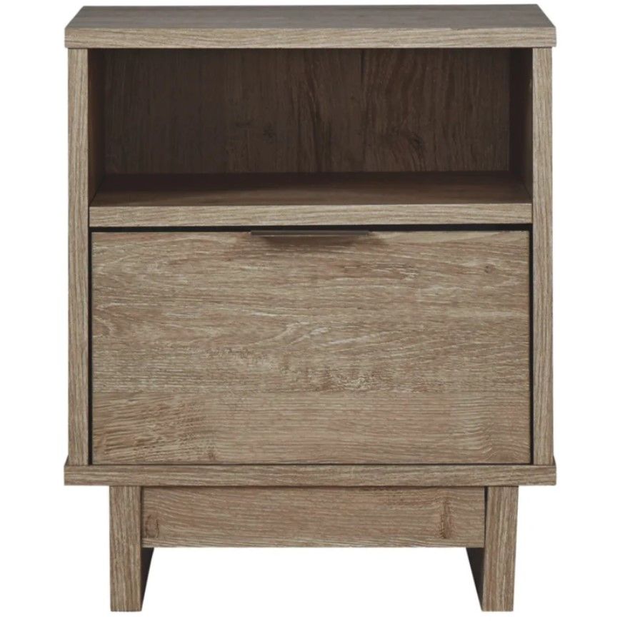 Altie 18.78'' Tall Drawer Nightstand in Natural thumbnail 2