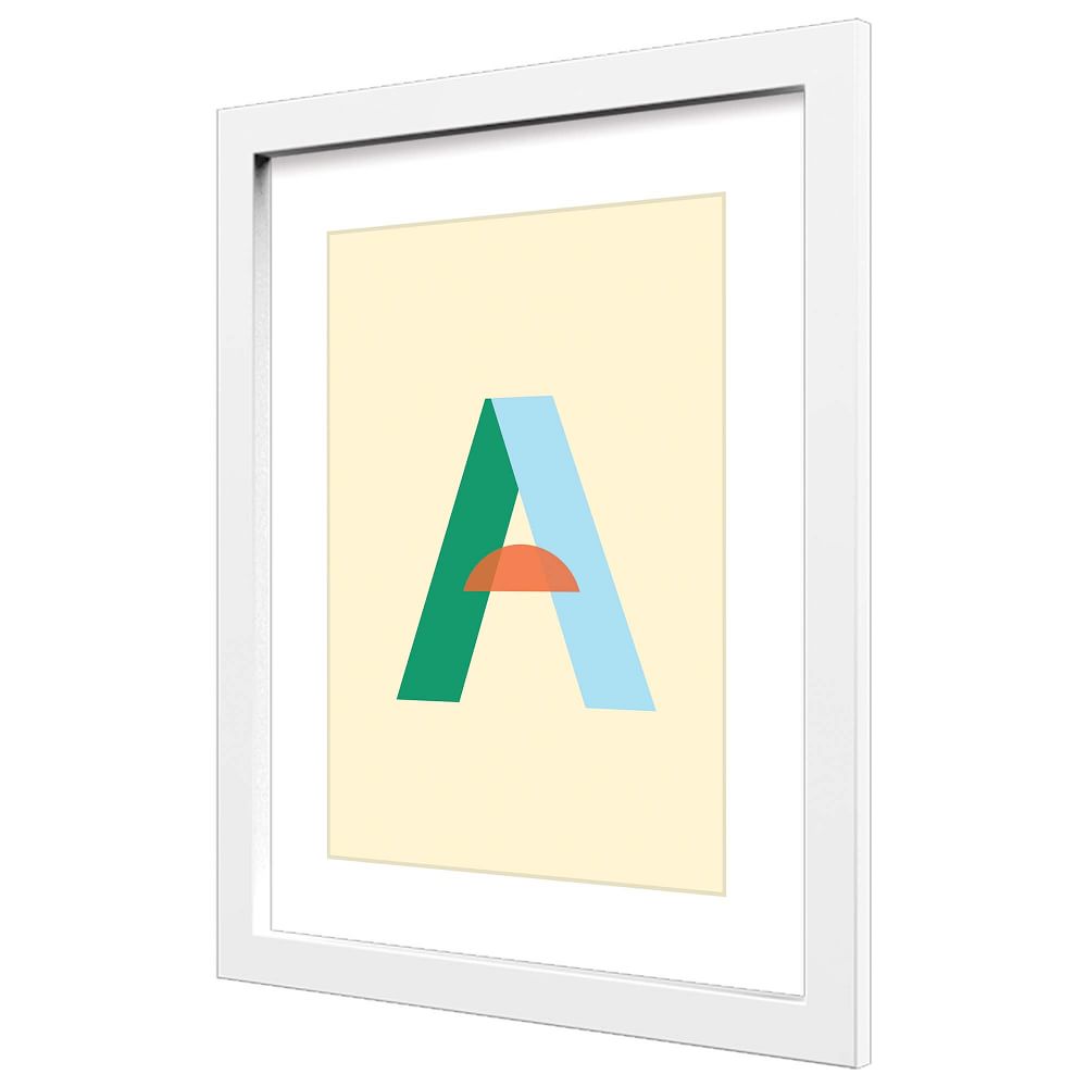 Letter A Wall Art With Frame thumbnail 2