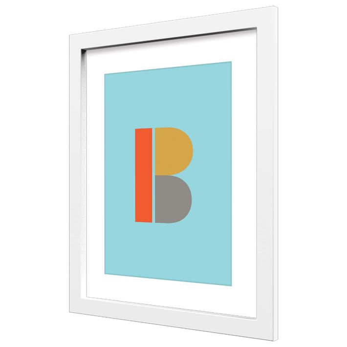 Letter B Wall Art With Frame thumbnail 2