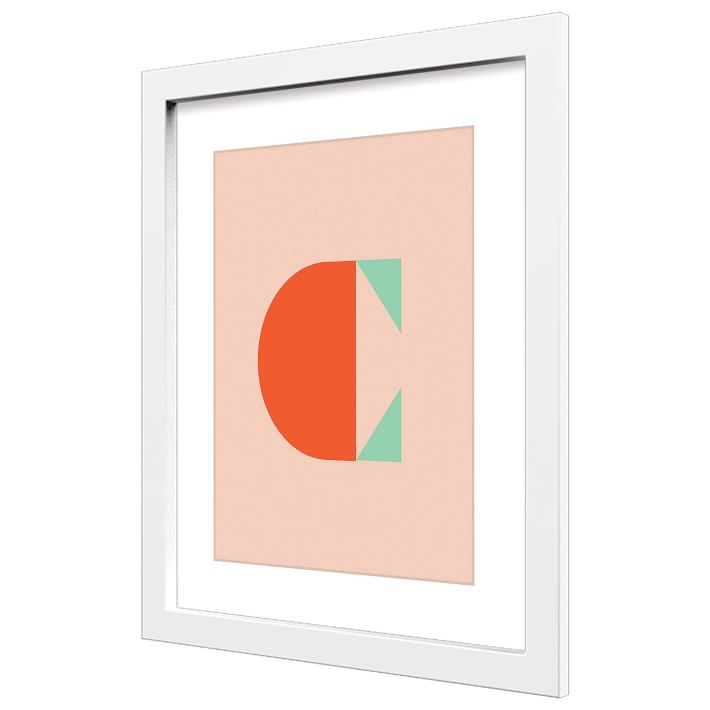Letter C Wall Art With Frame thumbnail 2