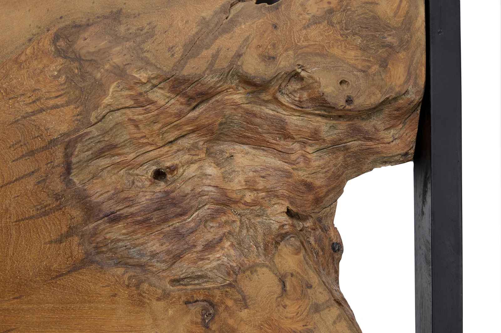 4 Piece Live Edge Teak Wood Wall Decor Set thumbnail 4