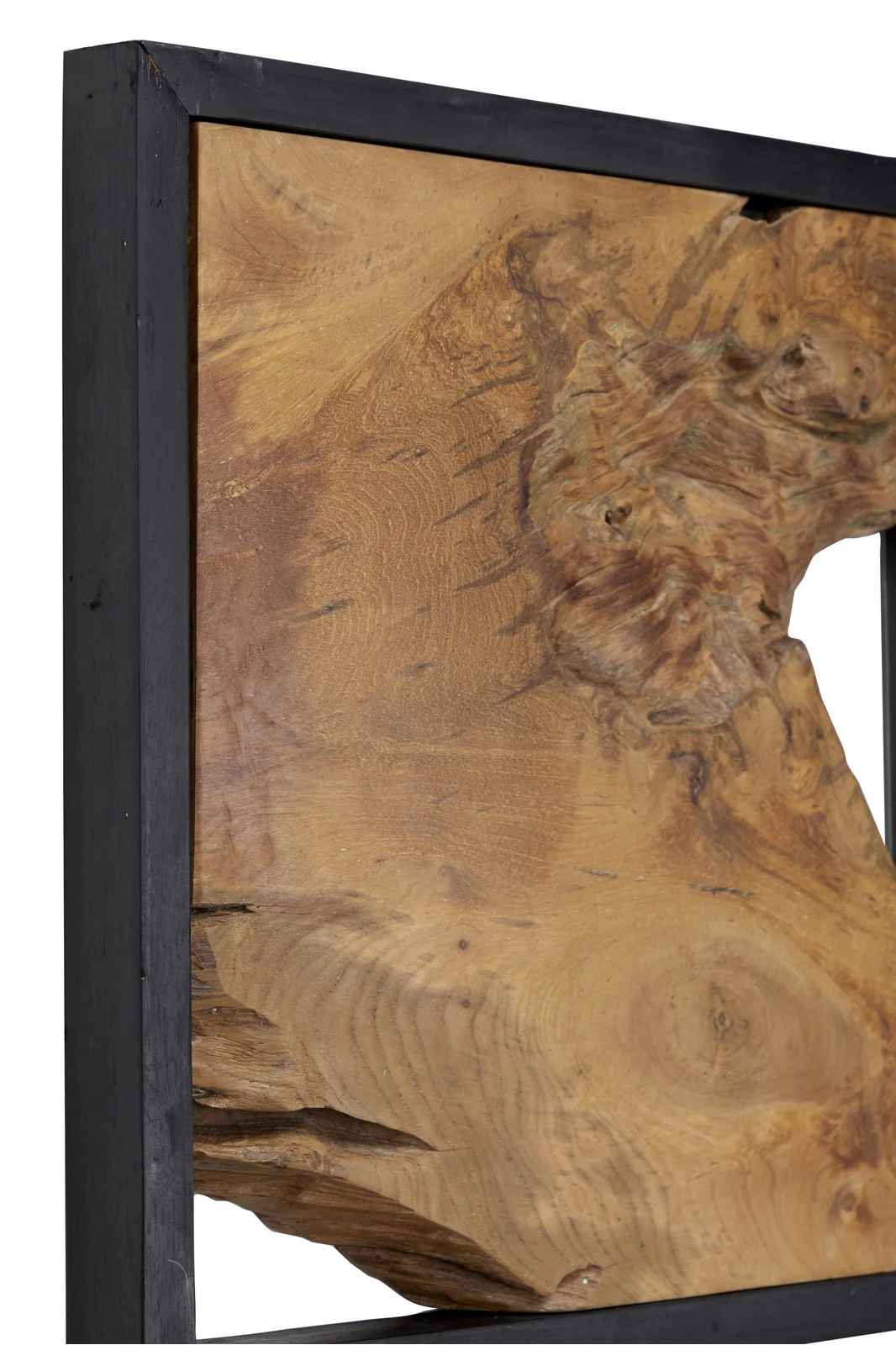 4 Piece Live Edge Teak Wood Wall Decor Set thumbnail 5