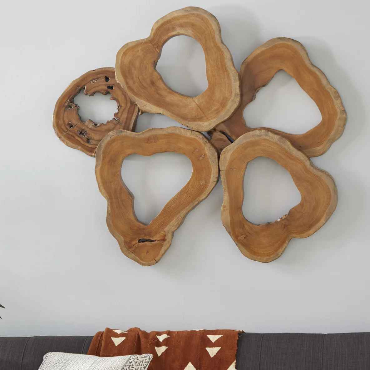 Teak Wood Wall Decor thumbnail 2