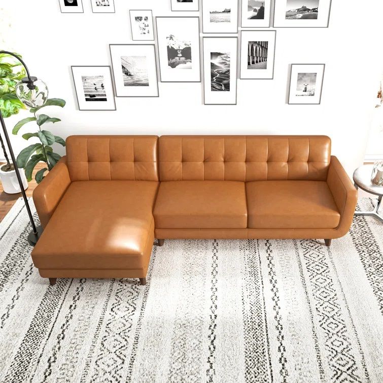 Casteel Genuine Leather Sofa and Chaise thumbnail 2