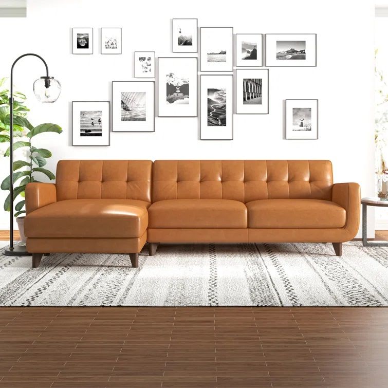 Casteel Genuine Leather Sofa and Chaise thumbnail 3