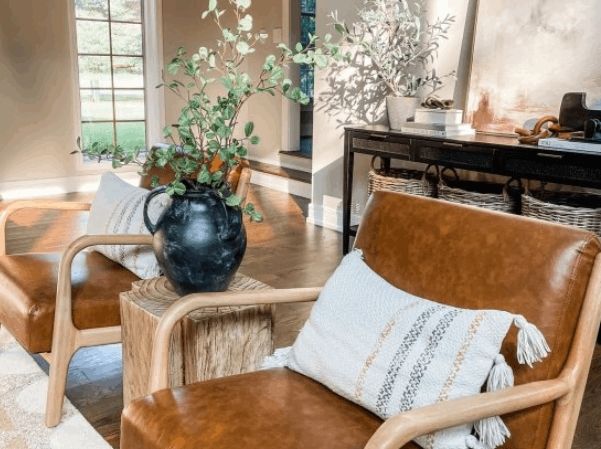 Faux Concrete Stump Accent Table thumbnail 2