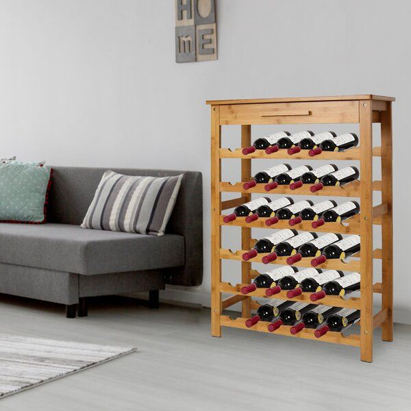 Hemen Solid Wood Floor Wine Bottle Rack  thumbnail 2