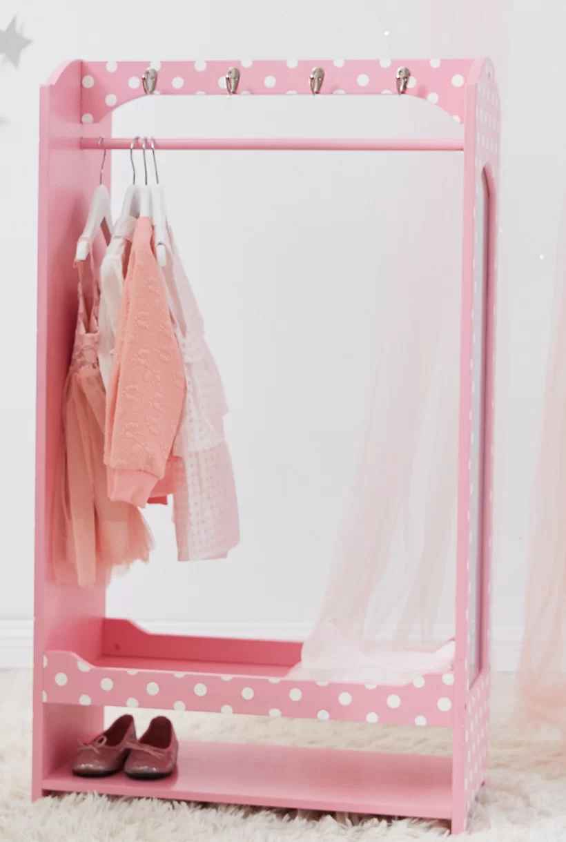 Fashion Polka Dot Prints Bella Toy Unit Armoire Dress Up thumbnail 2